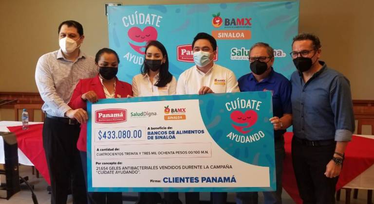 Banco de alimentos recibió el donativo de grupo Panamá.