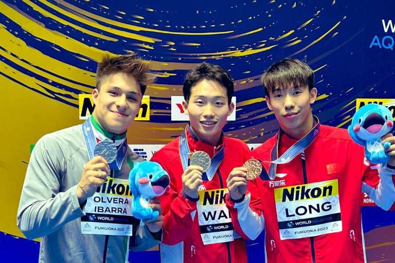 Osmar Olvera se cuelga su segunda plata en Mundial de Natación