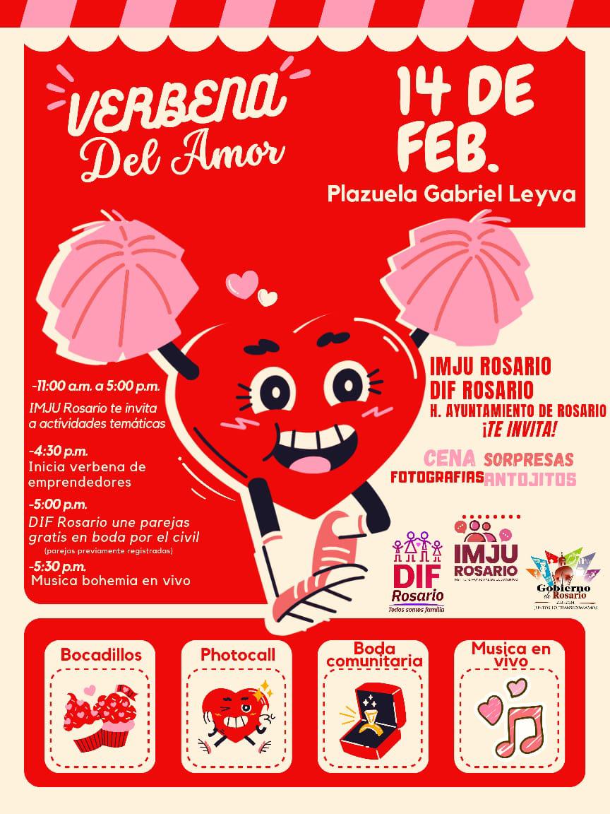 $!Invitan a la verbena para celebrar el día del Amor y la Amistad en Rosario