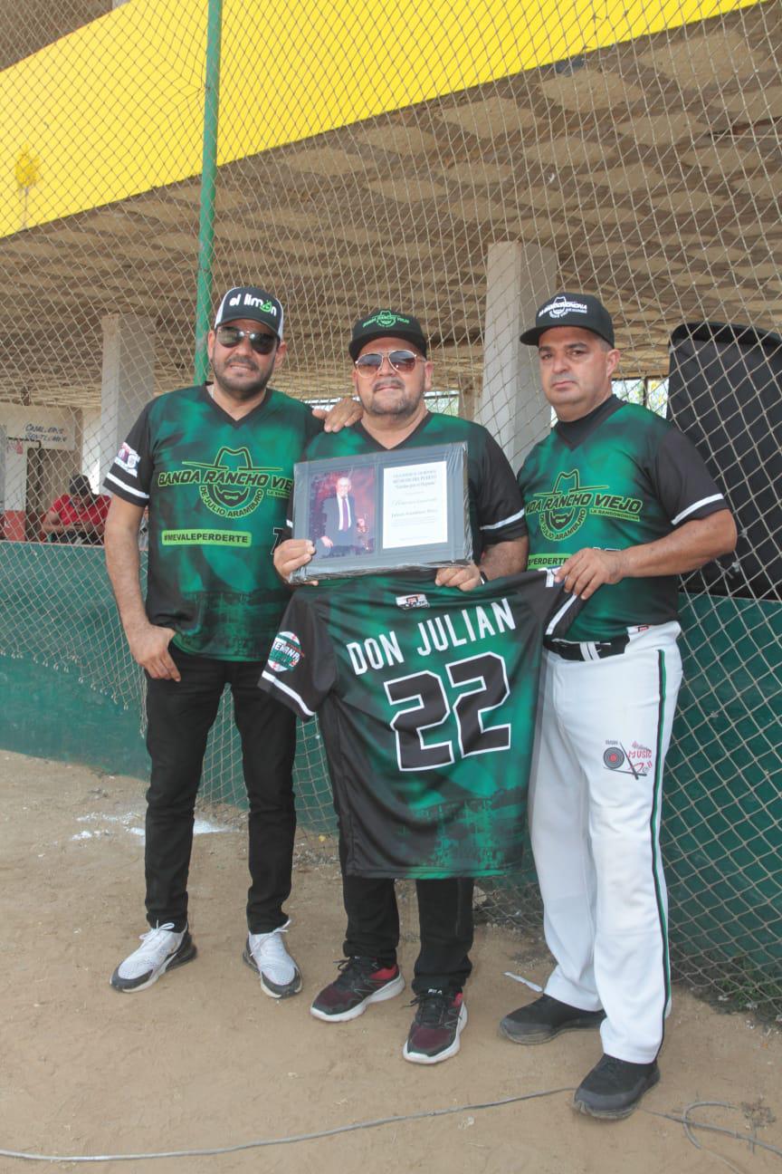 $!Rinden homenaje a Julián Arámburo y Germán Lizárraga en la Liga Inter Bandas de Beisbol
