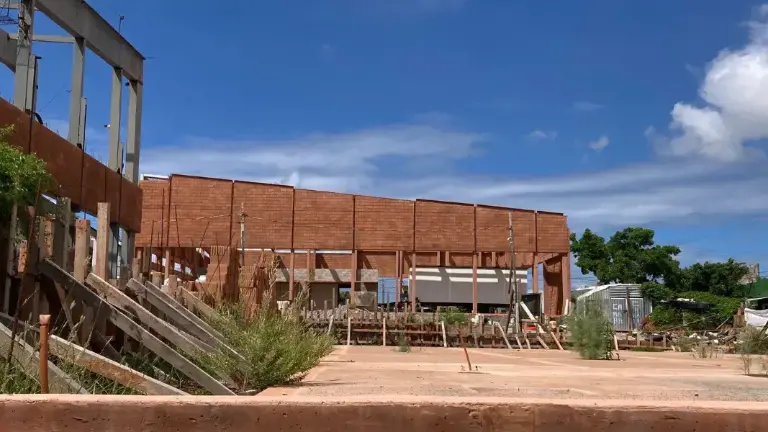 El Polideportivo “Marco Verde” inició su construcción en la colonia Juárez a mediados de 2023.
