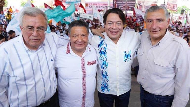 Rubén Rocha Moya estuvo en Hidalgo apoyando a Julio Menchaca candidato a Gobernador de dicha entidad