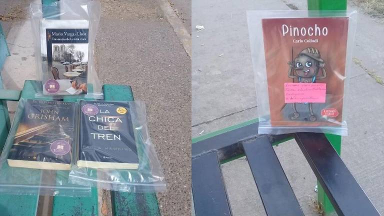 El proyecto consiste en colocar libros de diferentes géneros en paradas de autobuses del transporte urbano.