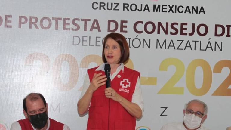María Teresa Gallo Reynoso, presidenta del Consejo Directivo de Cruz Roja.