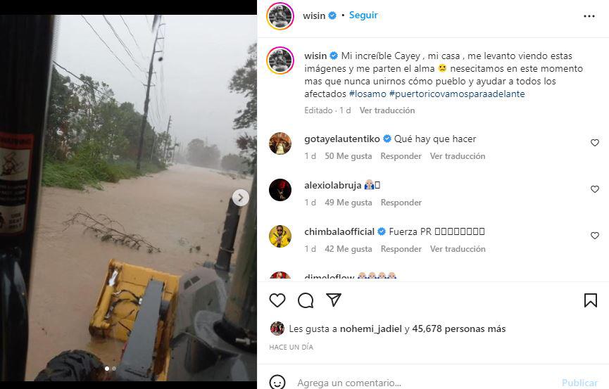 $!Famosos reaccionan ante el huracán Fiona que azotó a Puerto Rico