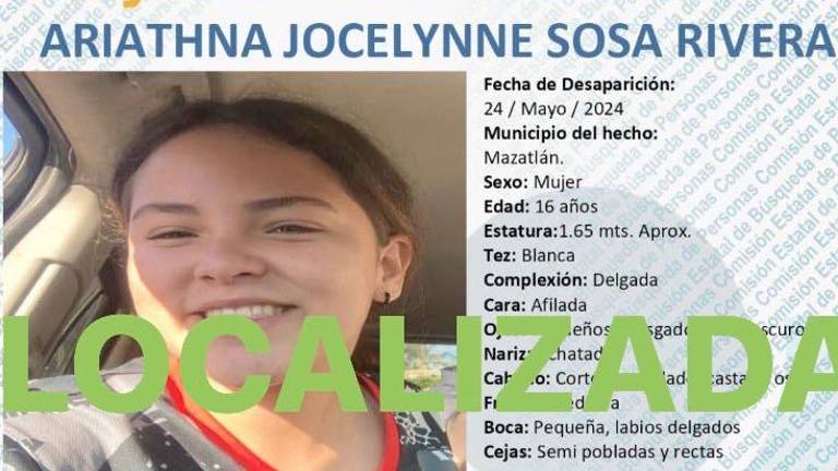 Ariathna Jocelynne había sido reportada como desaparecida, pero fue localizada.