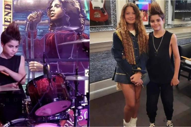 Debuta Milan Piqué, hijo de Shakira en grupo de rock