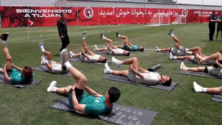 La Selección de Irán entrena en el Centro Xoloitzcuintle, Tijuana.