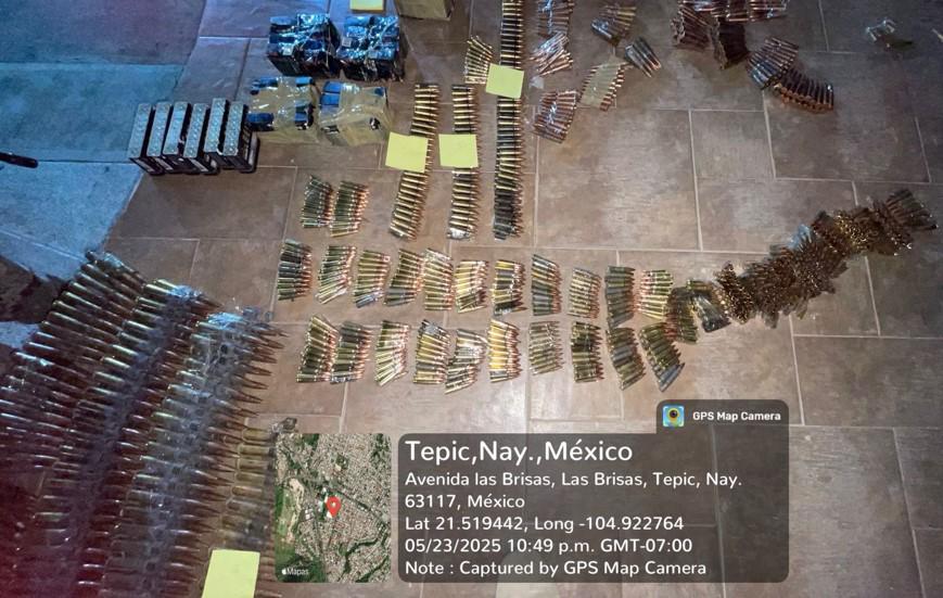 $!Marina repele agresión en Nayarit y asegura armas y vehículos