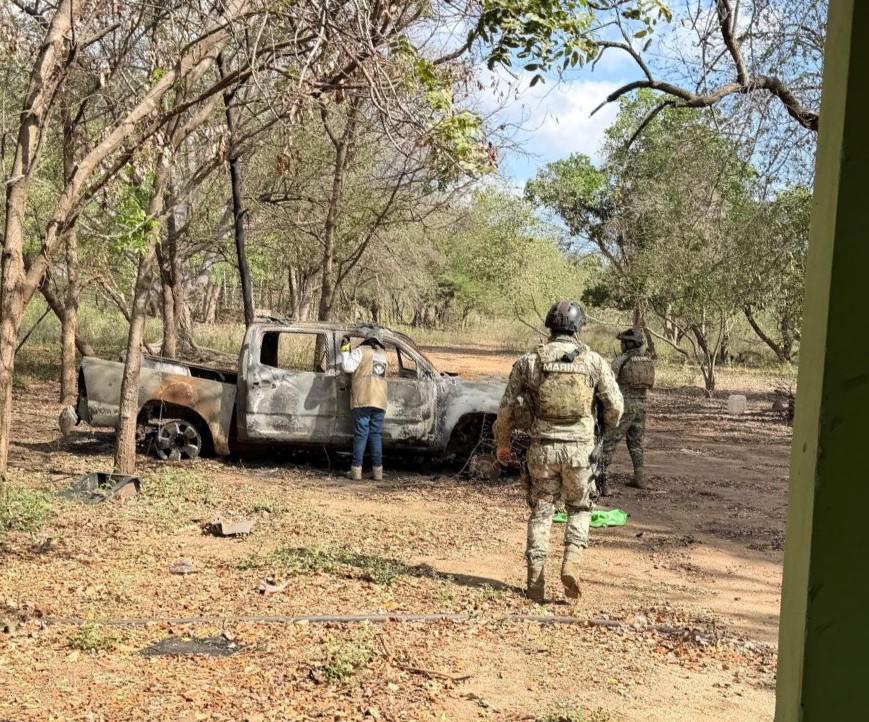 $!Hallan a dos hombres asesinados y restos humanos en El Guasimal, Imala