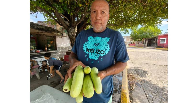 Víctor aprendió el oficio de su tío Benjamín Ramos, dando continuidad durante más de una década a una siembra que realiza en una pequeña parcela a orillas del río Pánuco.