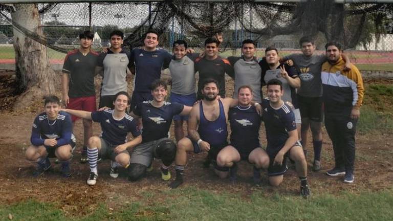 Los jugadores de rugby de las Águilas UAS.