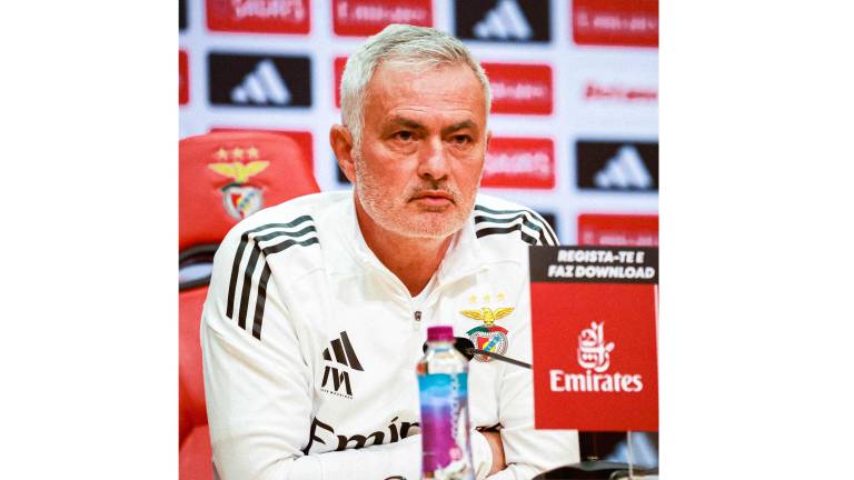 José Mourinho, entrenador del Benfica.