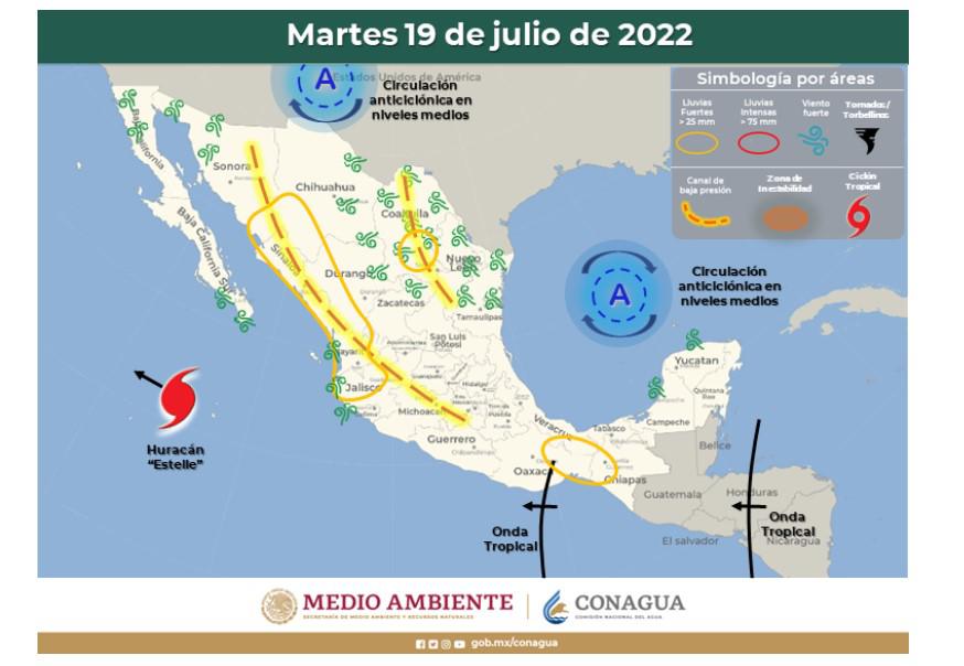 $!Se intensifica ‘Estelle’ en el Pacífico; se prevé que se convierta en huracán