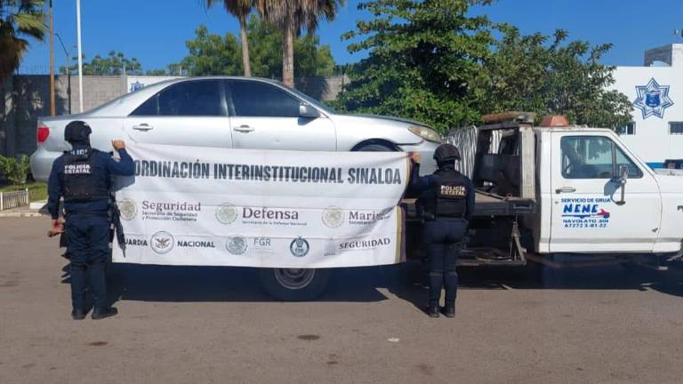 Los dos vehículos que contaban con reporte de robo vigente.