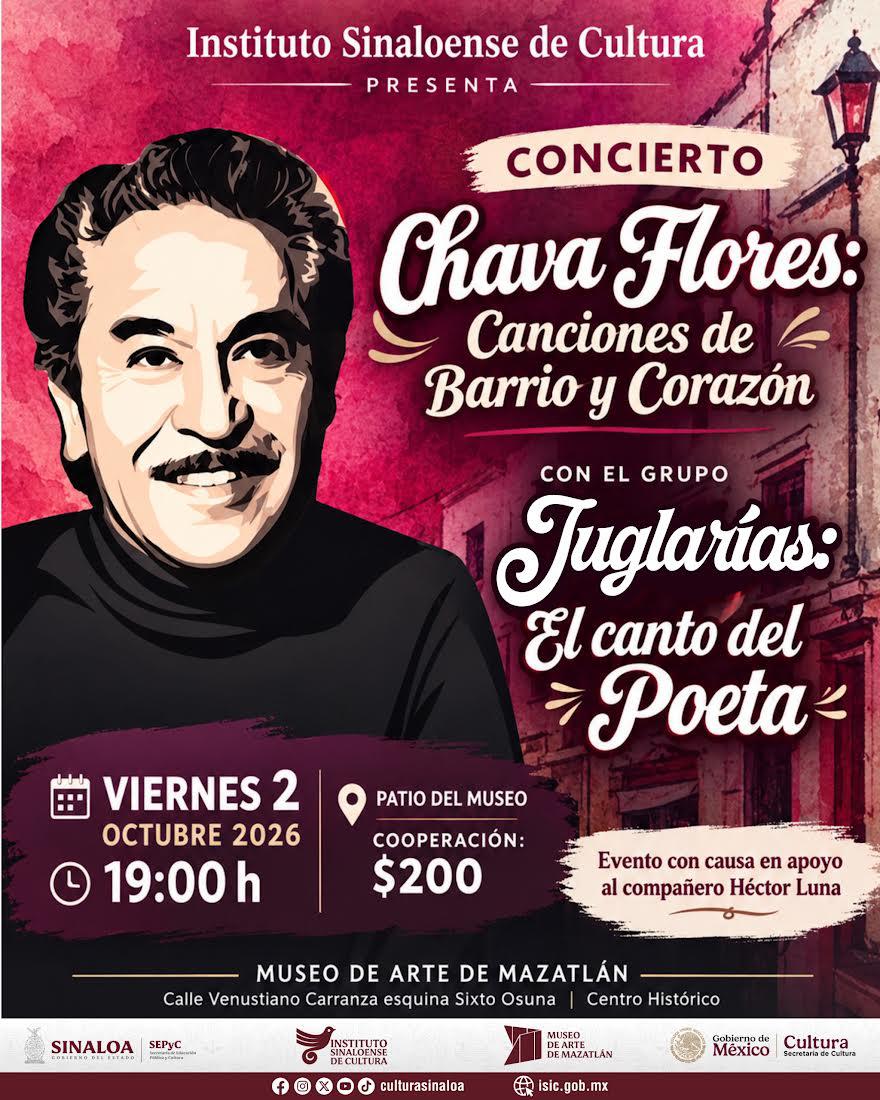 $!Presentará Juglarías el espectáculo ‘Chava Flores: Canciones de barrio y corazón’