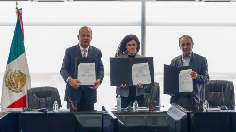 Acuerdo firmado entre Telmex y el Sindicato de Telefonistas con la Secretaria del Trabajo como mediadora.