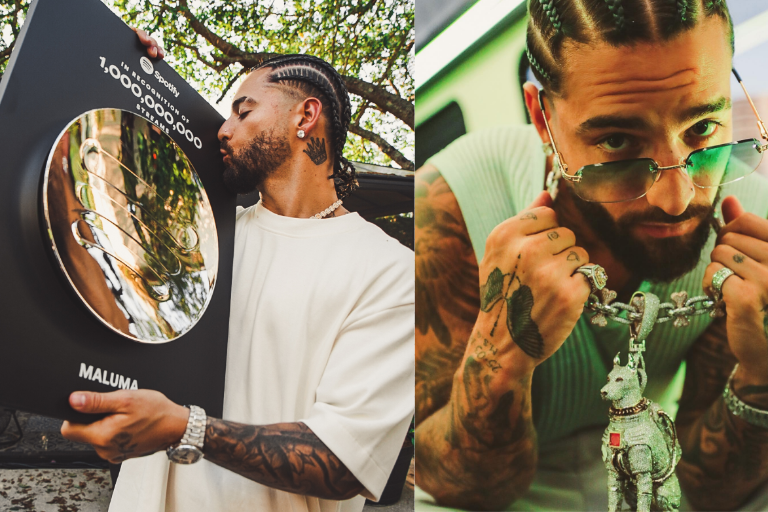 Celebra Maluma llegar a los mil millones de reproducciones en Spotify