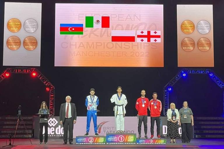 Juan Diego García se corona en Campeonato Europeo de TKD, en Manchester