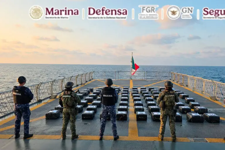 Cocaína asegurada frente a las costas de Acapulco y que podrían estar relacionadas con el Cártel de Sinaloa.