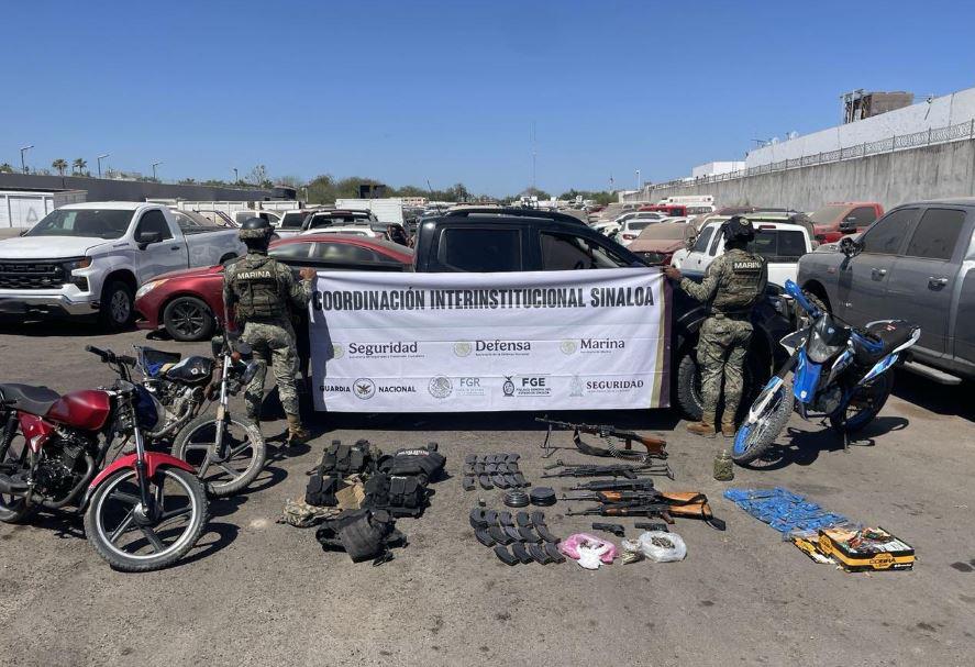 $!Fuerzas armadas detienen a tres personas en Escuinapa