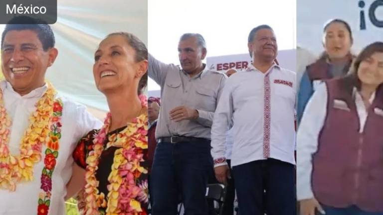 La Jefe de Gobierno de la Ciudad de México y los Secretarios de Estado realizaron giras en apoyo a los candidatos a Gobernador en estas tres entidades.