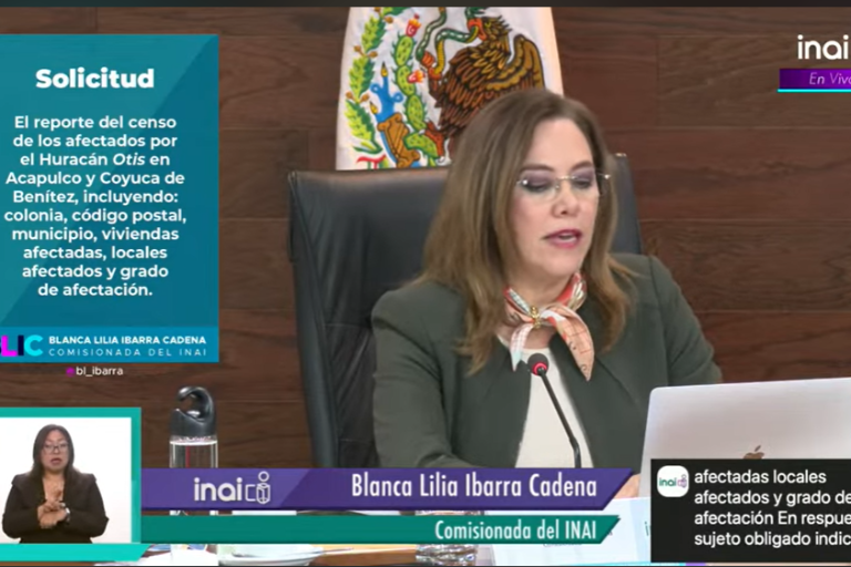 Ordena INAI a Secretaría del Bienestar informar sobre censo de afectados por Otis en Guerrero