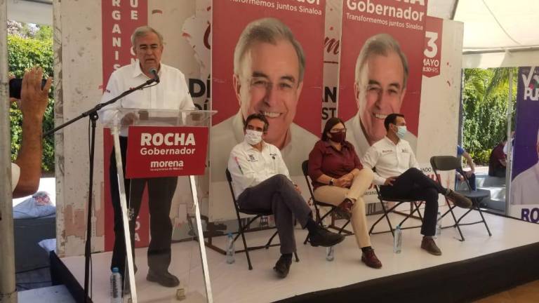 Rubén Rocha Moya, candidato de la alianza Morena-PAS.