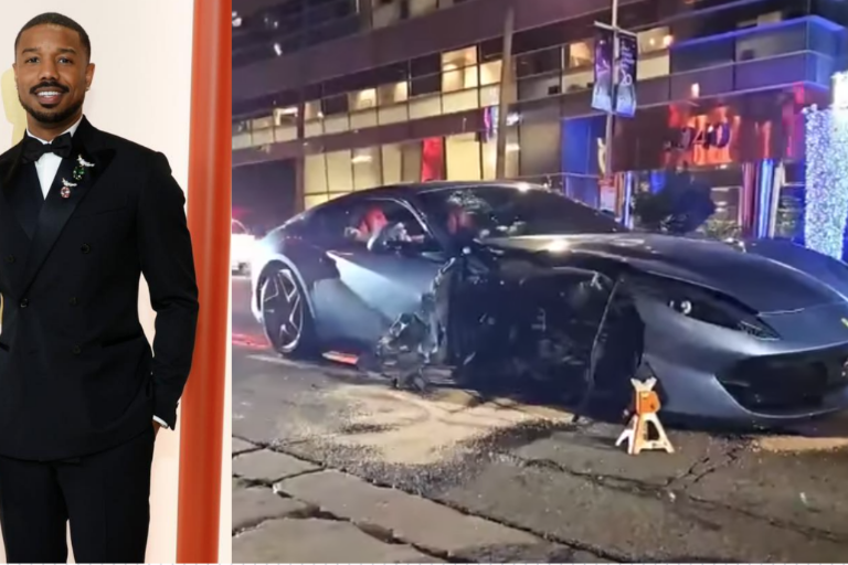 Muestran imágenes del accidente de Michael B. Jordan en Los Ángeles