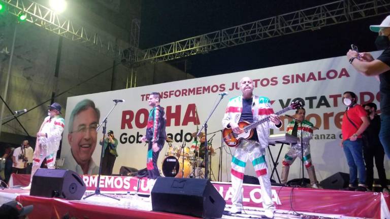Cierra Mi banda el mexicano campaña de Rocha Moya en Culiacán