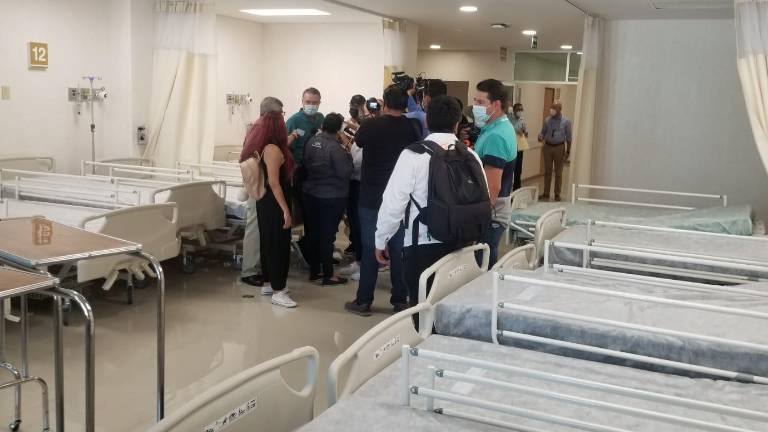 En el nuevo Hospital General de Culiacán se habilitarán 40 camas para la atención de pacientes con coronavirus.