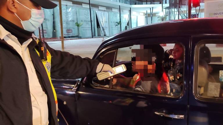 Alcoholímetro implementado durante el fin de semana.