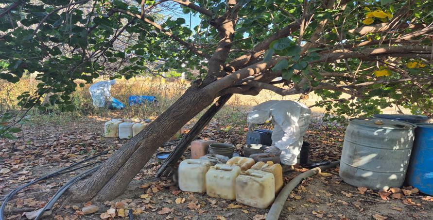 $!Desmantelan nueve laboratorios clandestinos y decomisan armas en operativos en Sinaloa