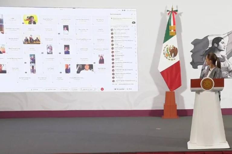 Sheinbaum hace mañanera virtual; CNTE cerca Palacio Nacional