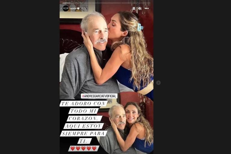 Visita Anahí a Andrés García en su casa de Acapulco