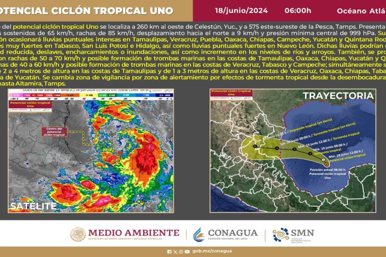 Ciclón se convertirá en tormenta tropical ‘Alberto’; se desplaza sobre el Golfo de México