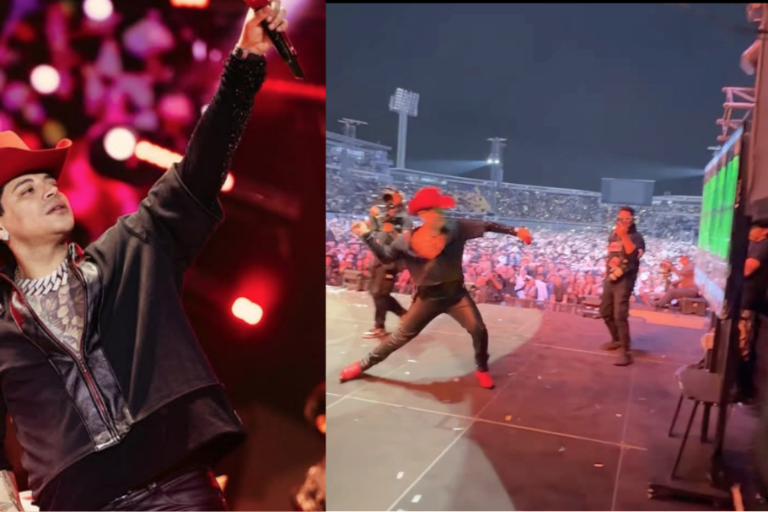 Rompe Eduin Caz una pantalla en pleno concierto en Bogota