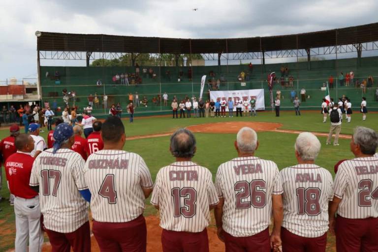 Firman convenio e inauguran Estatal de Beisbol 60 y Mayores