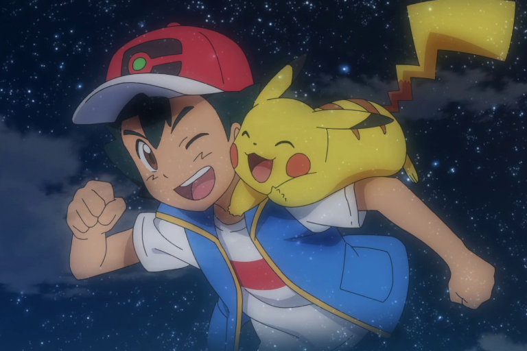 Ash y Pikachu se despiden de Pokémon