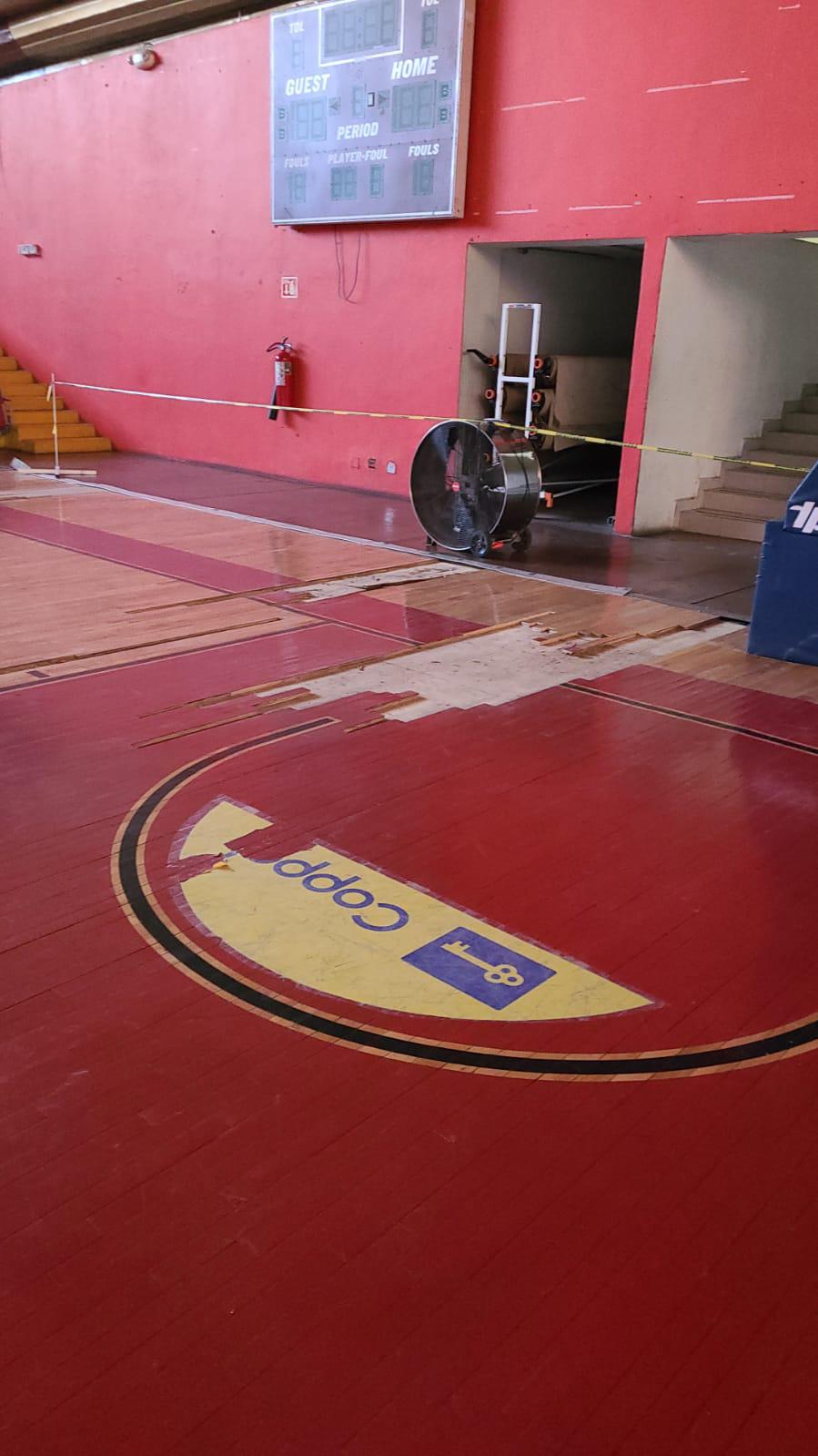 $!El Polideportivo Juan S. Millán es remodelado de cara a la campaña del Cibacopa