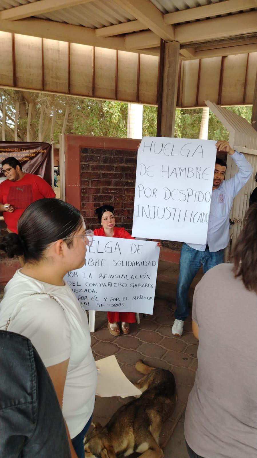 $!Trabajador de la UAdeO en Guasave inicia huelga de hambre por presunto despido injustificado