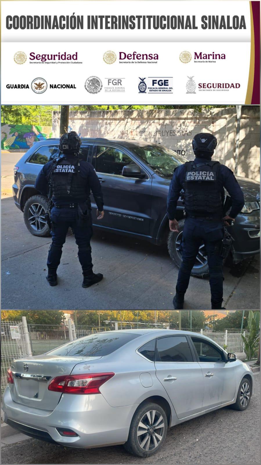 $!Localizan y aseguran dos vehículos con reporte de robo en diferentes puntos de Culiacán