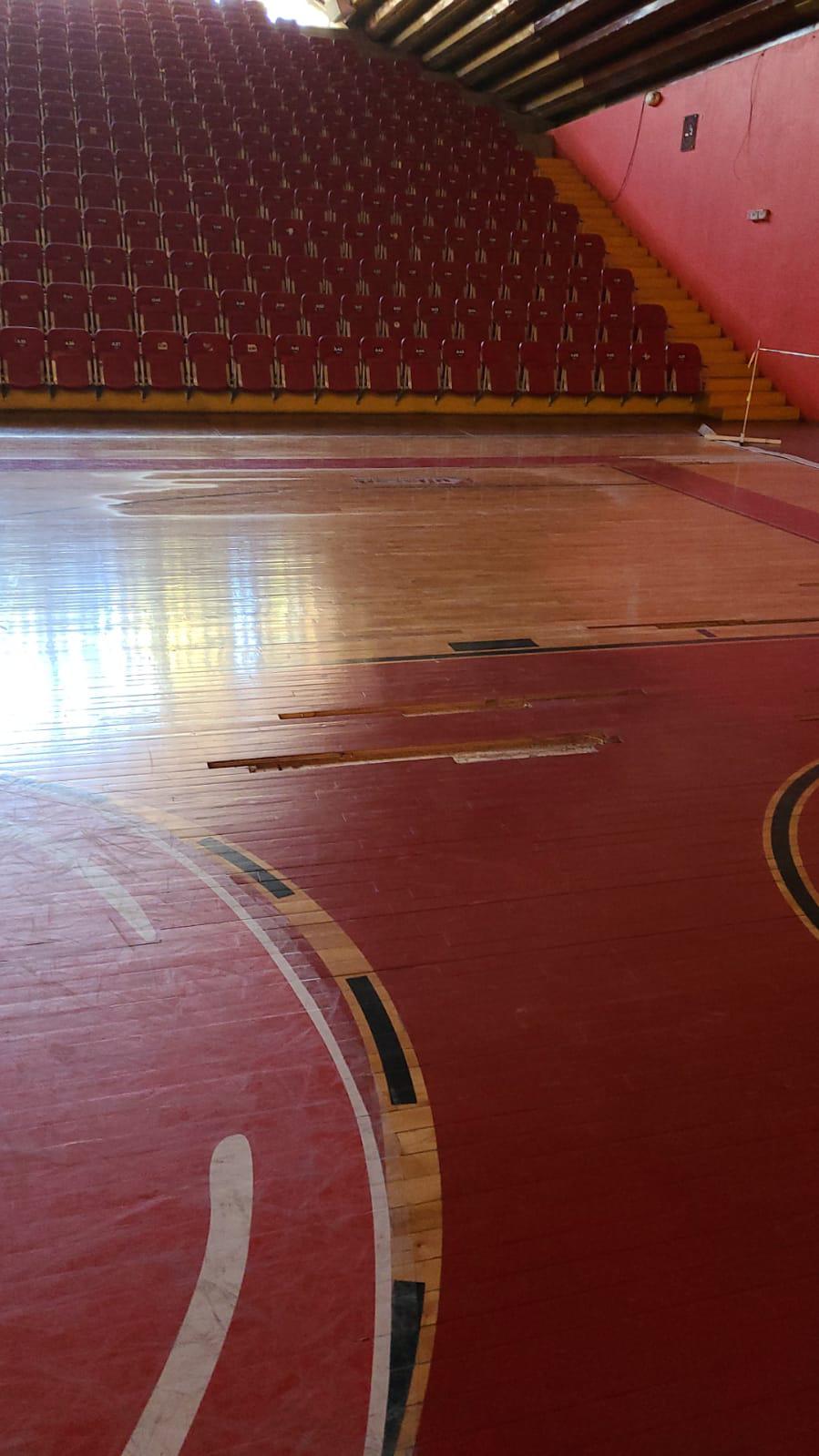 $!El Polideportivo Juan S. Millán es remodelado de cara a la campaña del Cibacopa