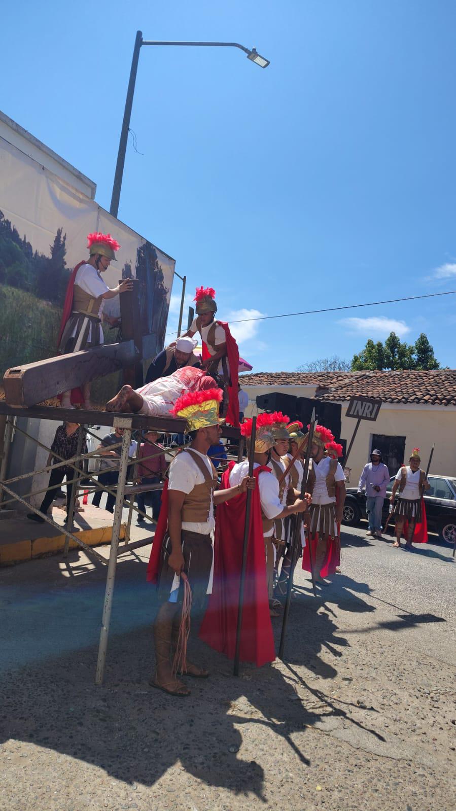 $!Rosario conmemora 26 años del Viacrucis viviente en la laguna del Iguanero