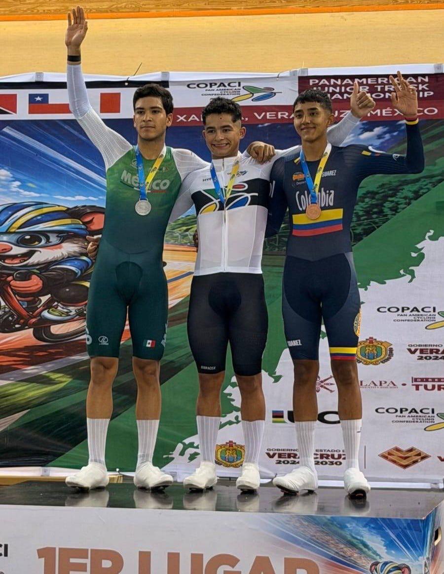 $!Sinaloenses Zamudio y Estrada aportan medallas a México en Panamericano Junior de ciclismo
