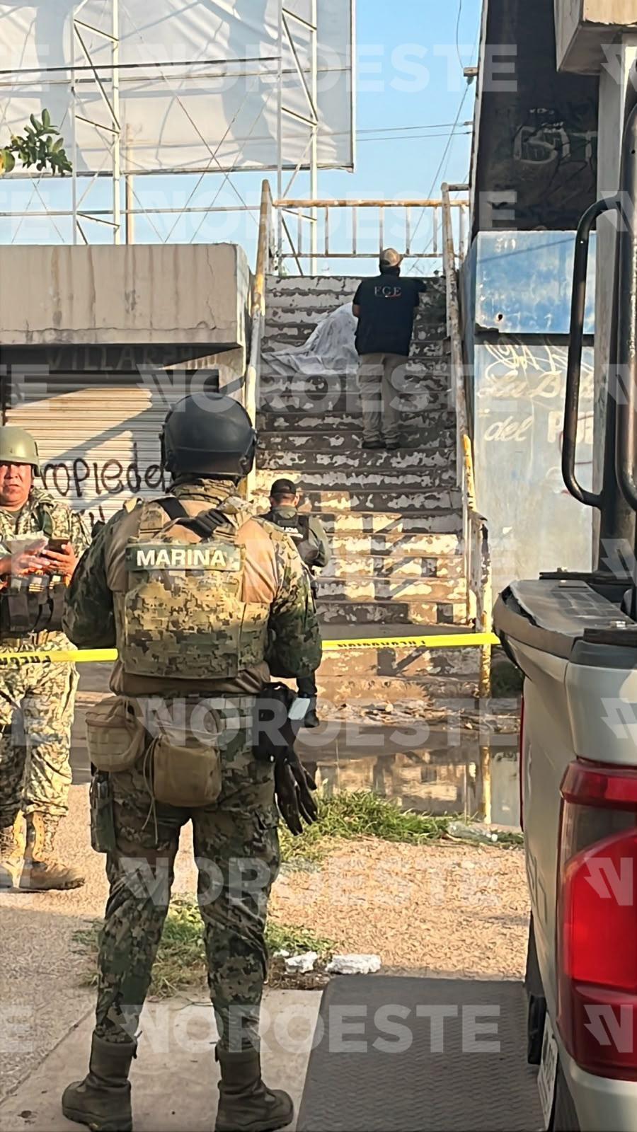 $!Asesinan a joven a balazos en puente peatonal de Campo El Diez, Culiacán