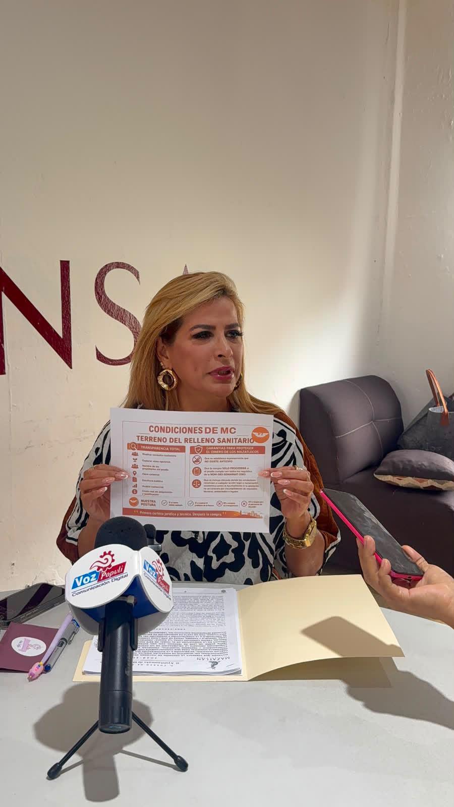 $!El tema del relleno sanitario en Mazatlán se ha politizado: regidora