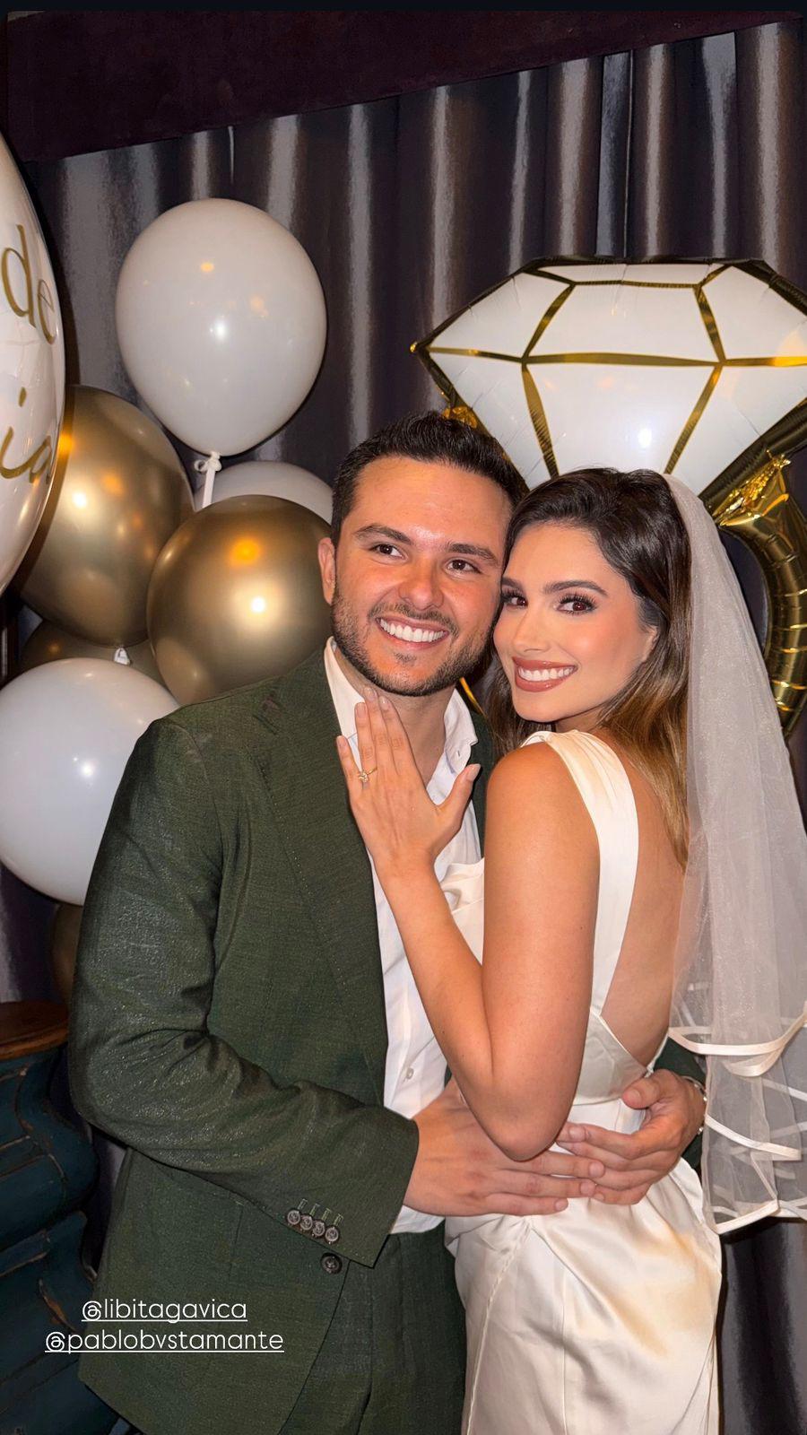 $!Libia Gavica da el ‘sí’ en el Observatorio Mazatlán y anuncia su compromiso matrimonial