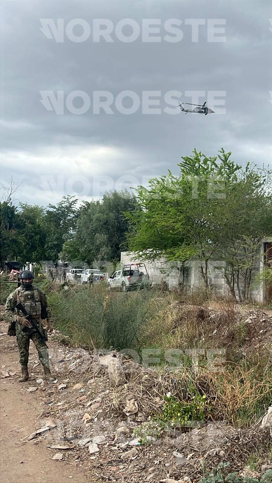 $!Enfrentamiento deja un presunto agresor abatido y un efectivo naval herido en Culiacán