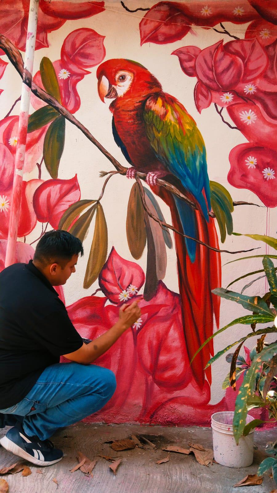 $!Artistas trabajan en ‘Callejón de los Sueños’ por la paz de Costa Rica, Sinaloa
